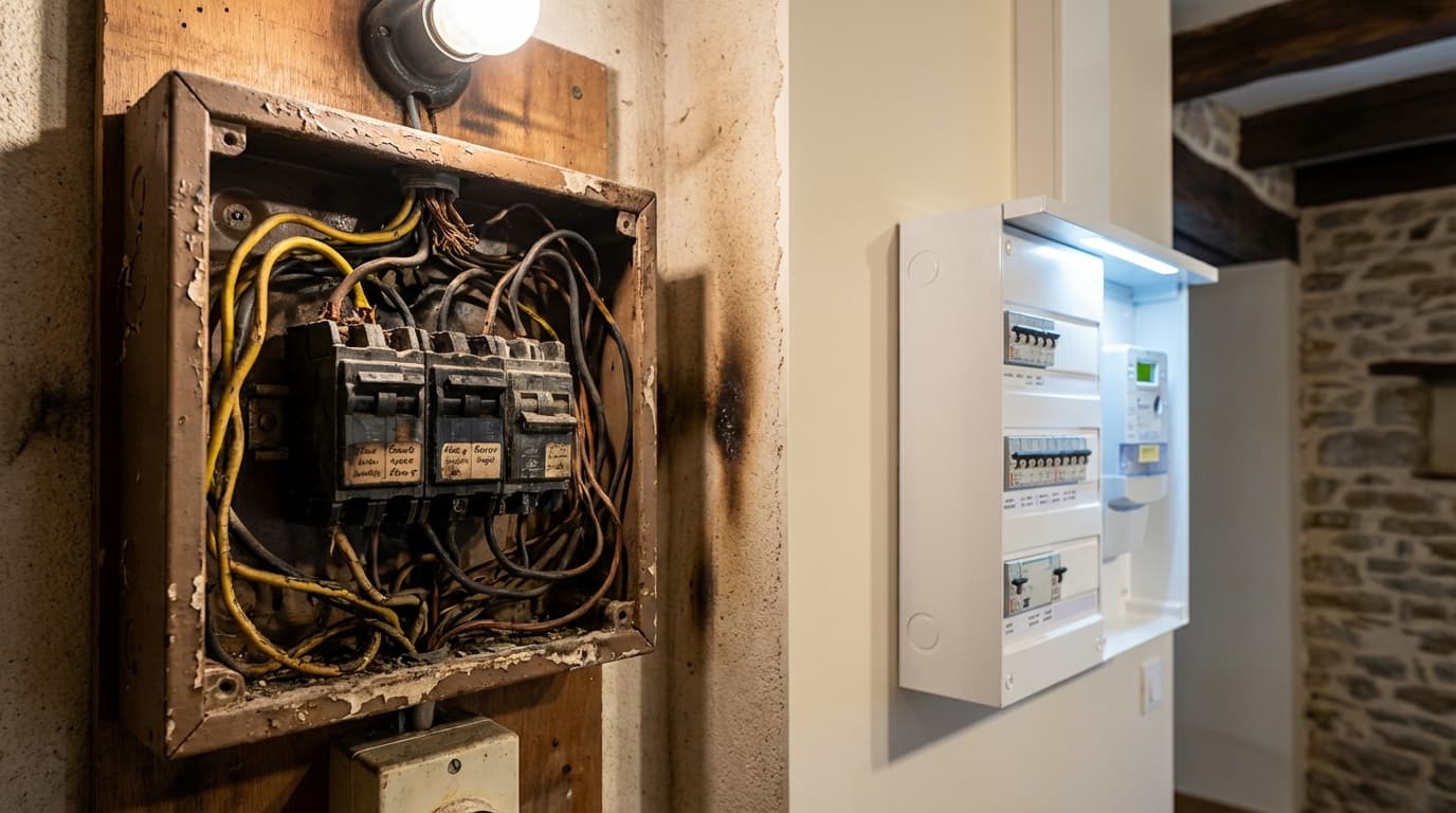 Installation électrique obsolète : 5 dangers et comment mettre aux normes à Marseille