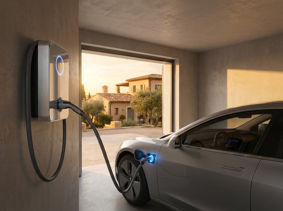 Borne de recharge IRVE à Marseille